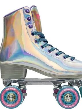 Brand NWT- Never opened box! Women's Iridescent Roller Skate with Teal Laces